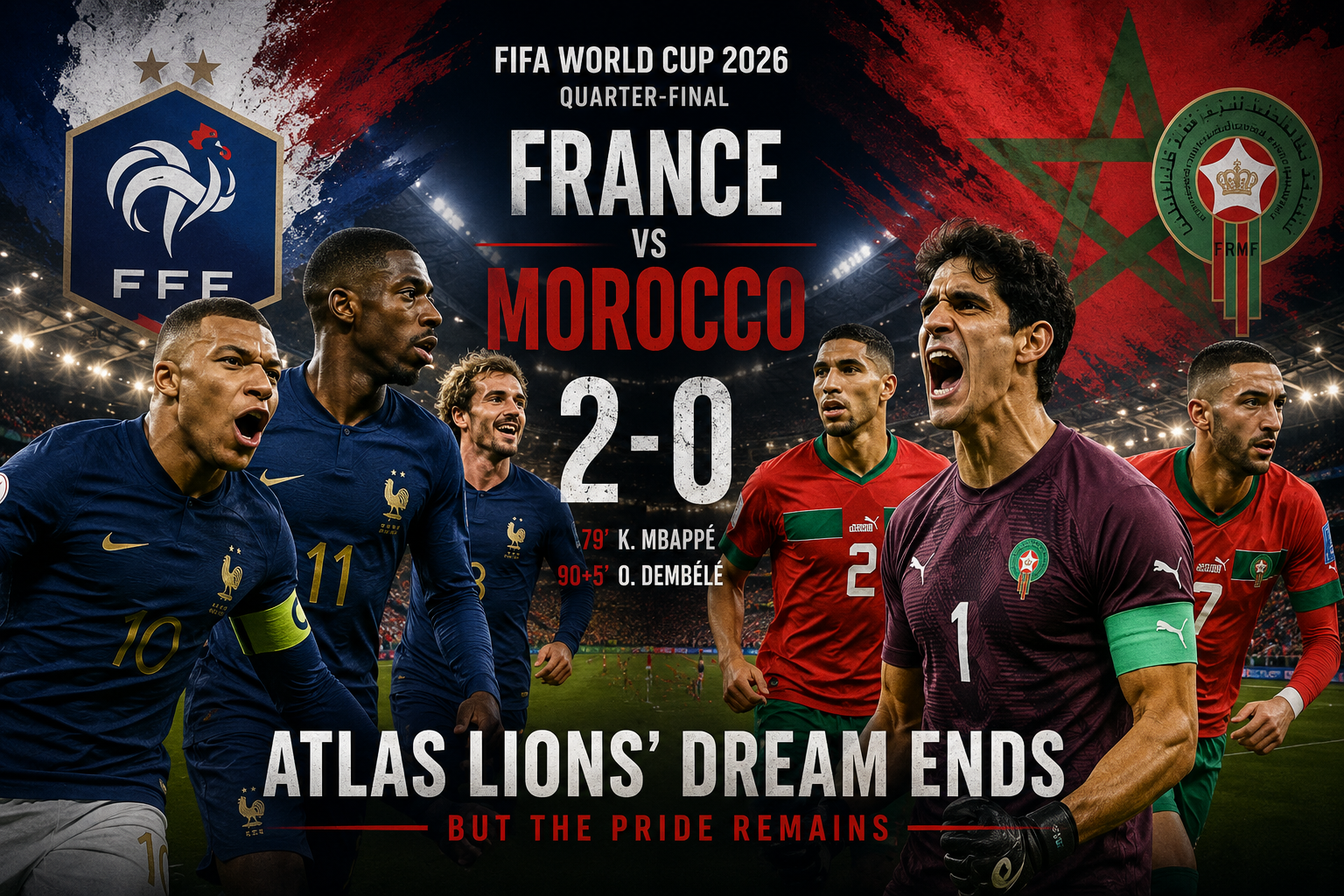 France vs Morocco Match Report: Atlas Lions’ World Cup Dream Ends in the Quarter-Finals